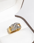 Crisscross Diamond Ring
