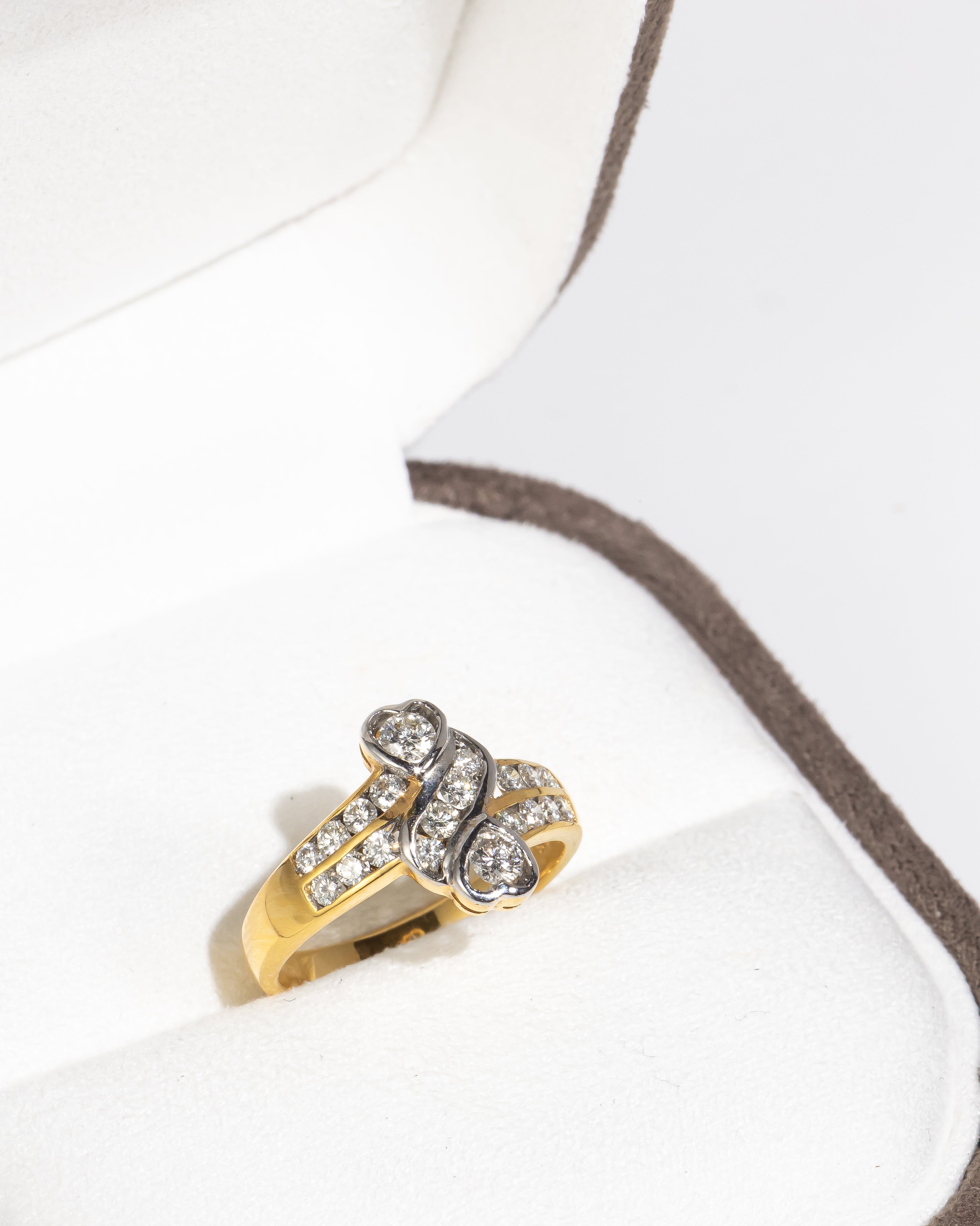 Pretzel-Style Diamond Ring