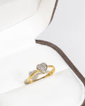 Small Heart Diamond Ring