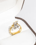 K Initial Diamond Ring