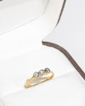 Minimal Thin Gold Diamond Ring