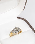 Modern Diamond Spiral Ring