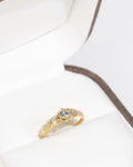 Twisted Vine Flower Diamond Ring