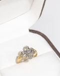 Floral Openwork Diamond Ring