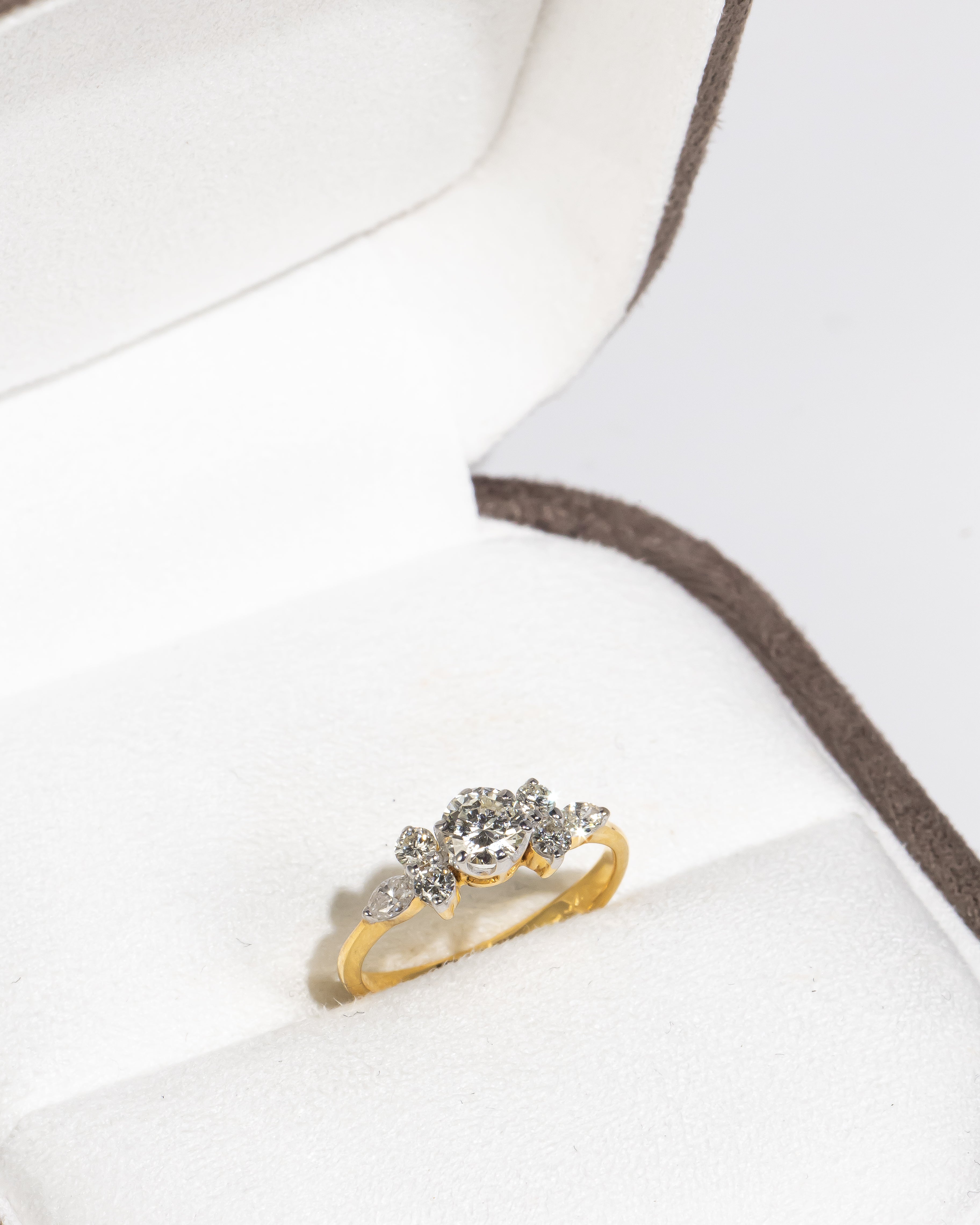 Minimalist Large Center Diamond Ring