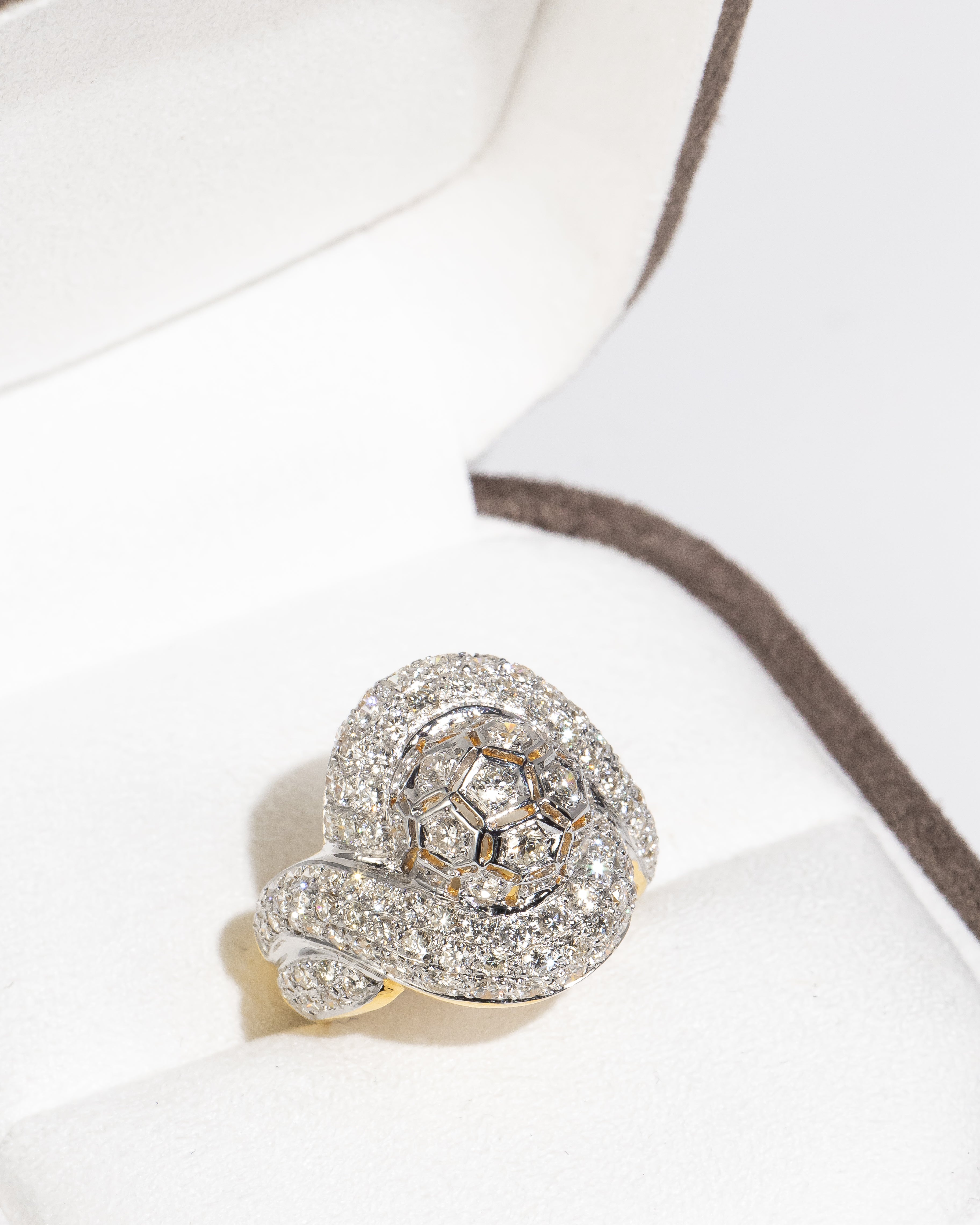 Crisscross Diamond Ring