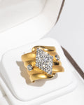 Eye of the Ocean Gold Ring