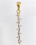 Vertical Row Diamond Pendant