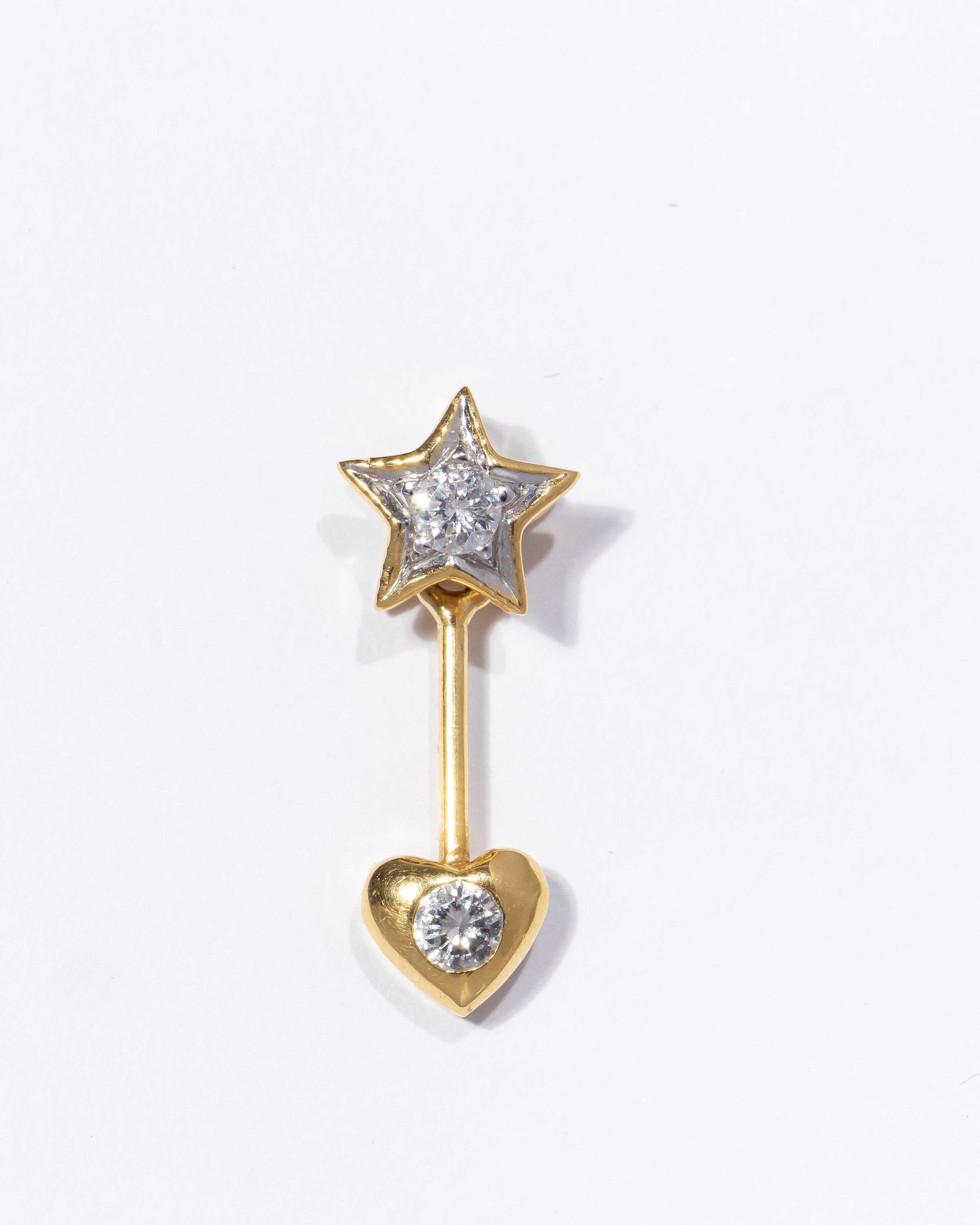 Star and Heart Diamond Pendant