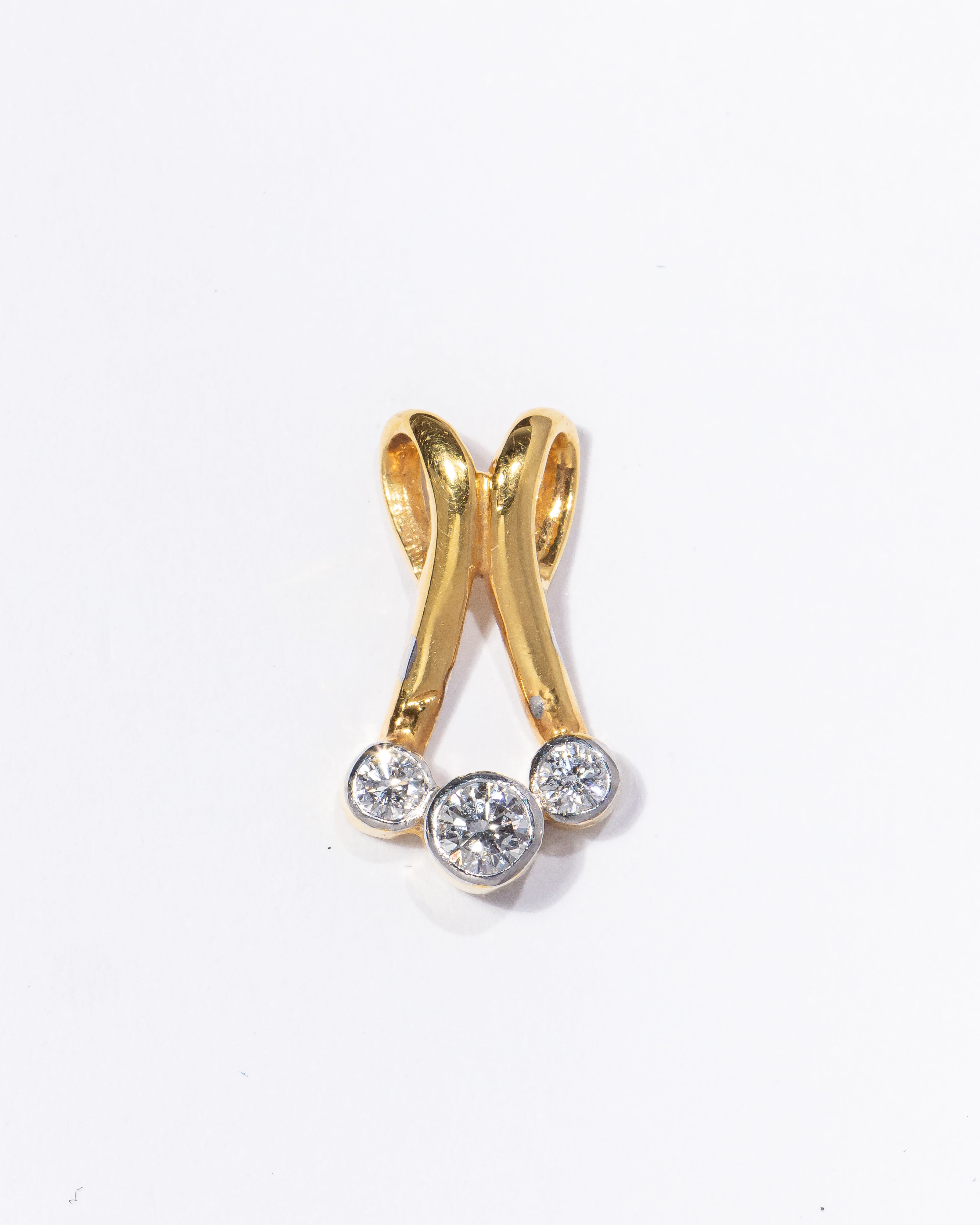 Three-Stone Diamond Pendant