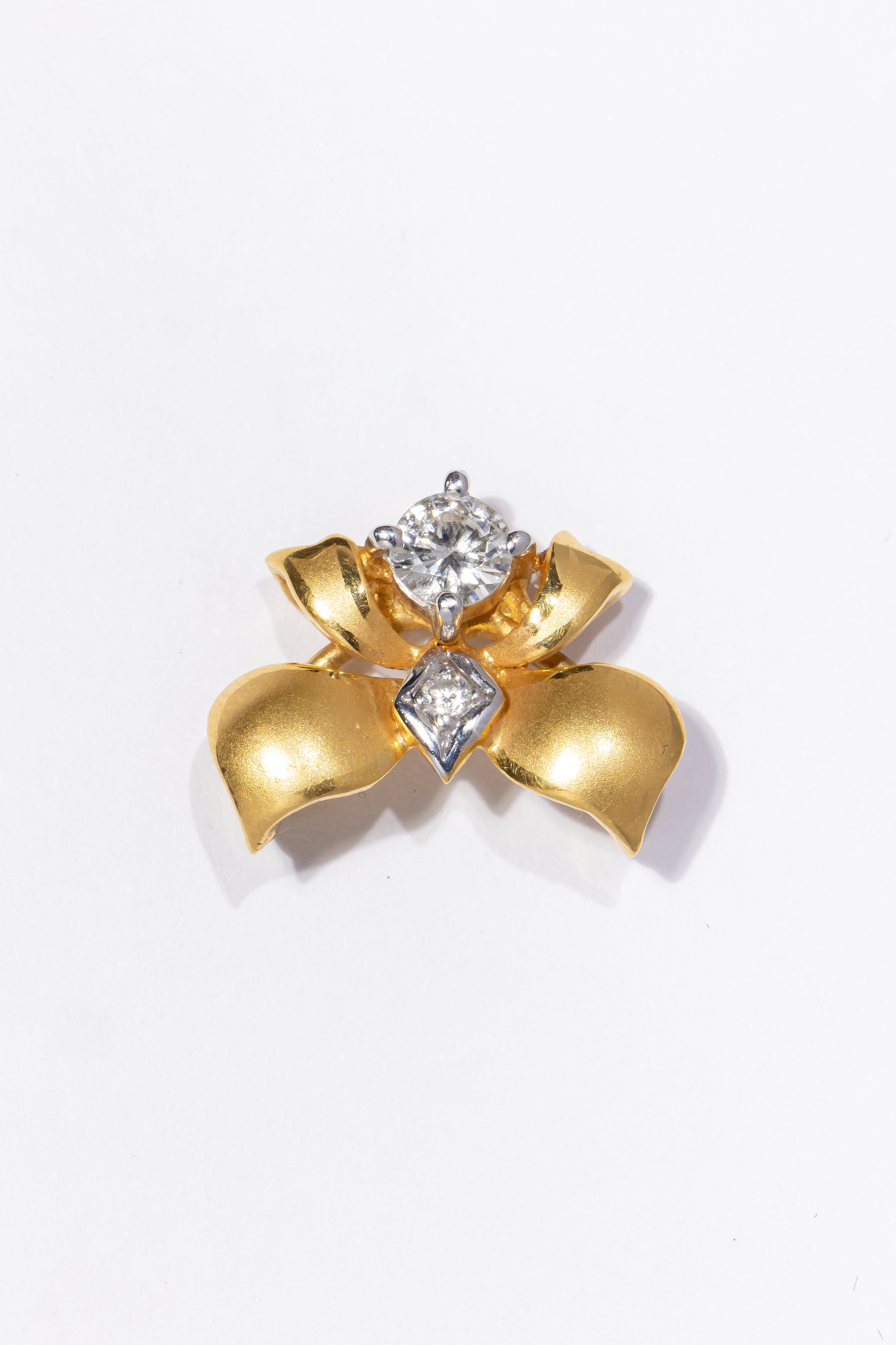 Diamond Bow Pendant