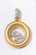 Star & Moon Diamond Pendant