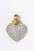 Diamond Cluster Heart Pendant
