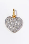 Cluster Heart Diamond Pendant