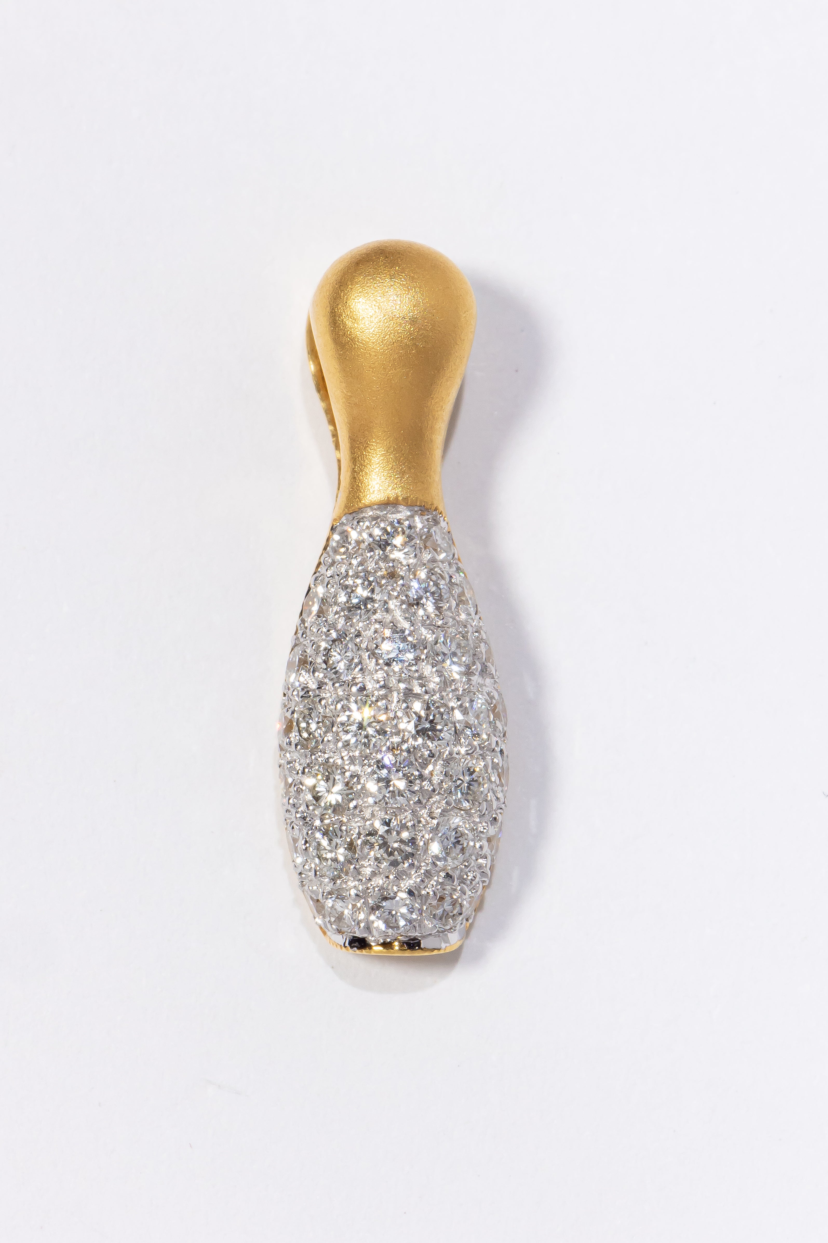 Diamond 'Bowling Strike' Pendant