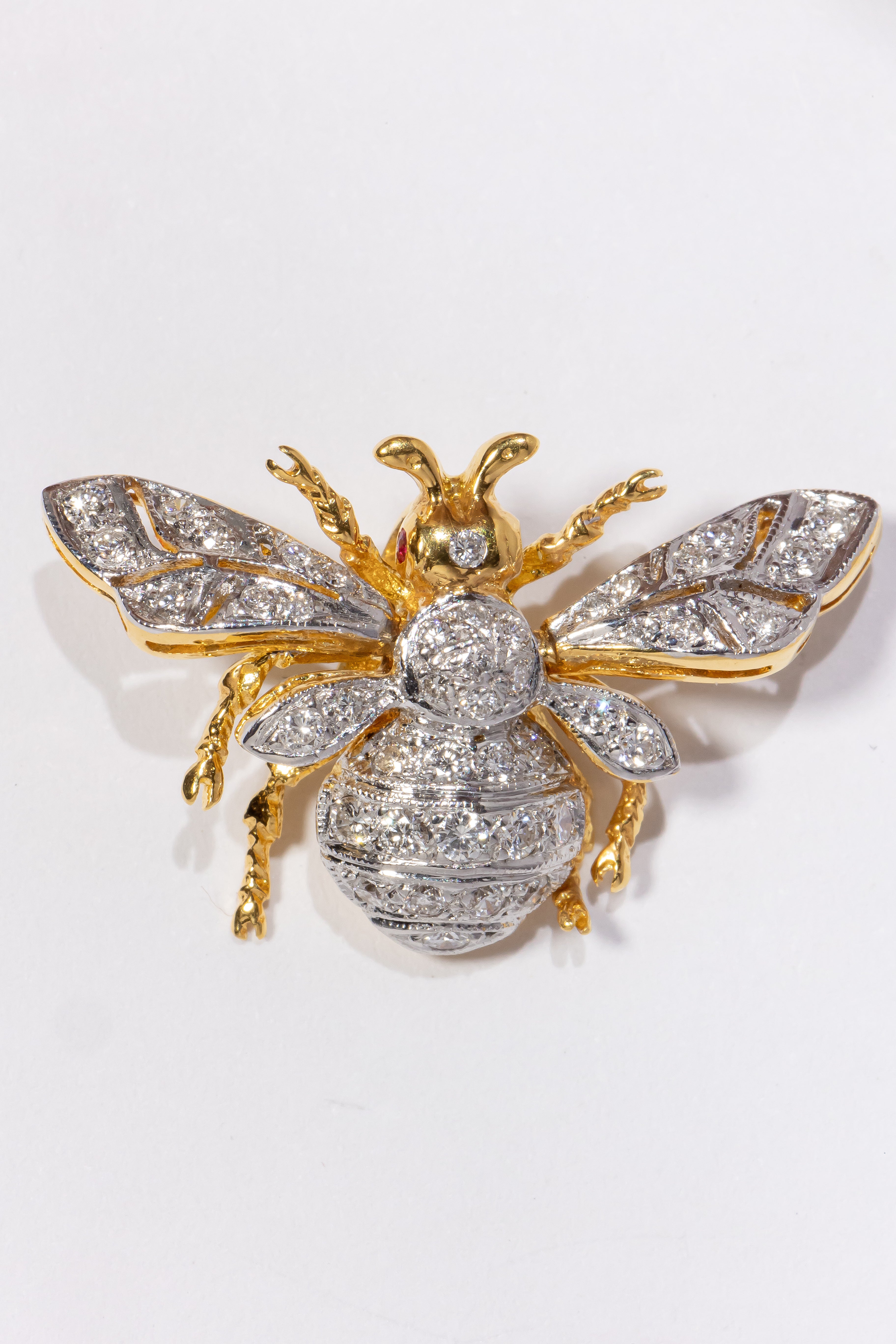 Diamond Bee Pendant
