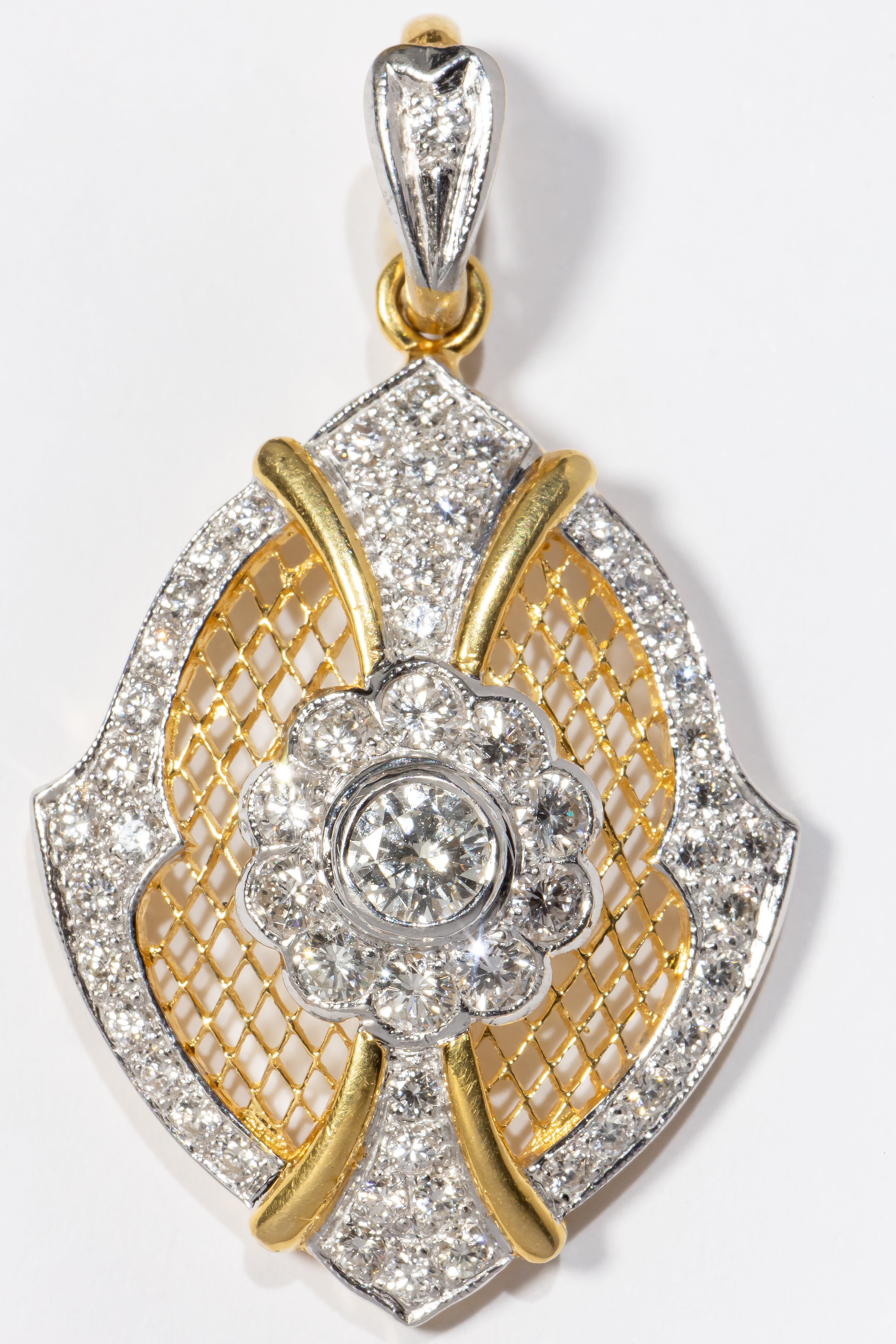 Heart-Shaped Diamond Pendant