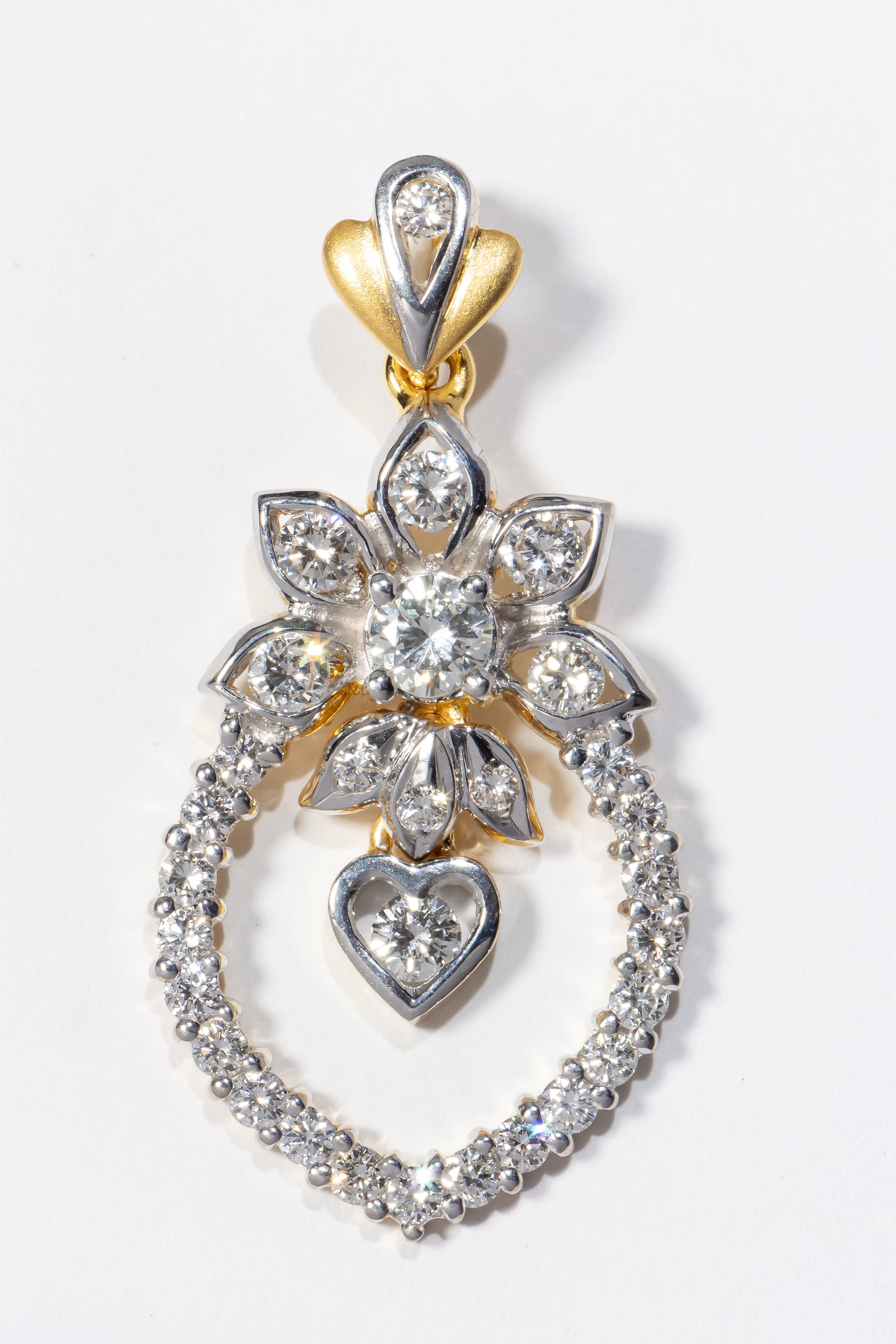 Floral Diamond Pendant