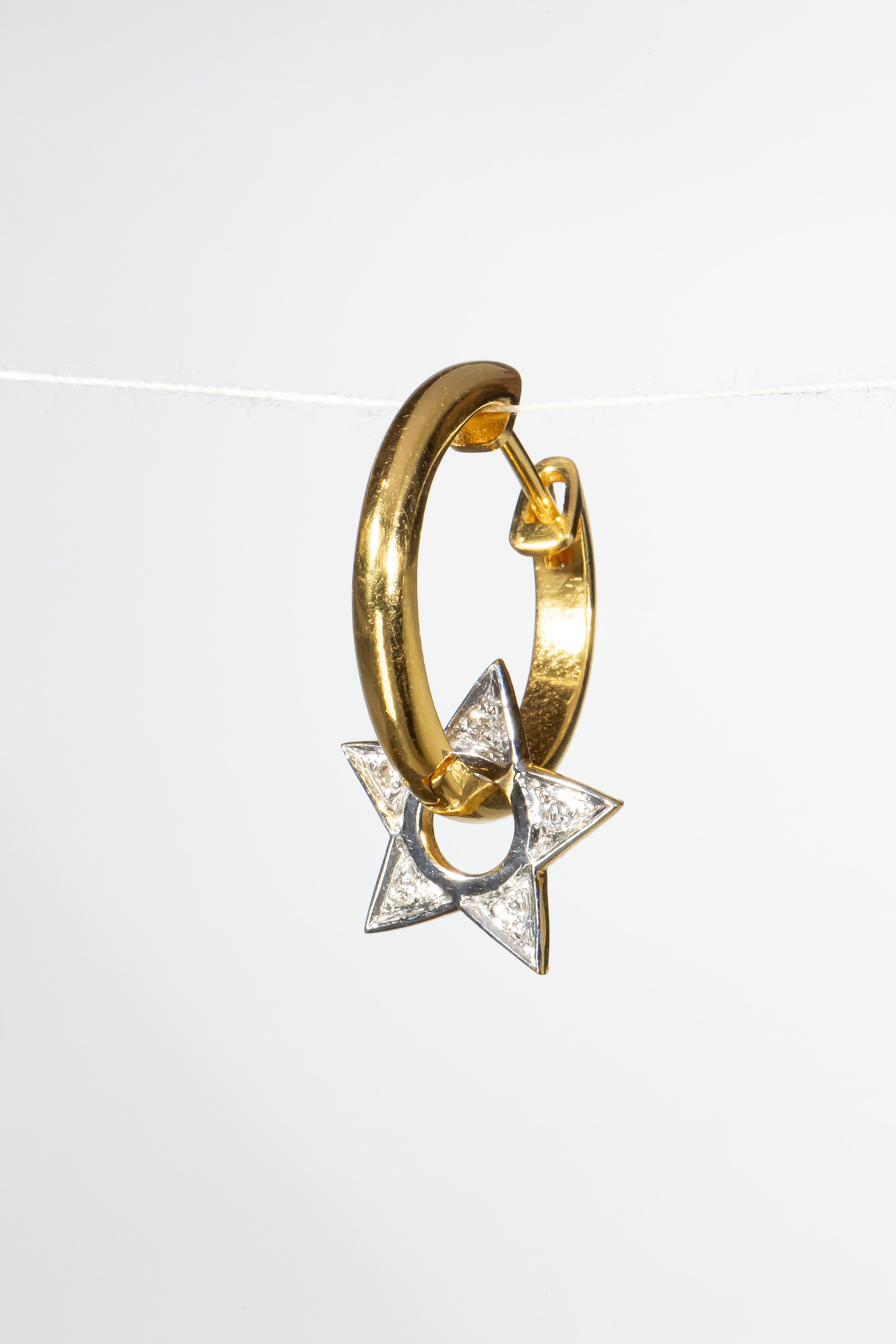 Diamond Hoop Earrings
