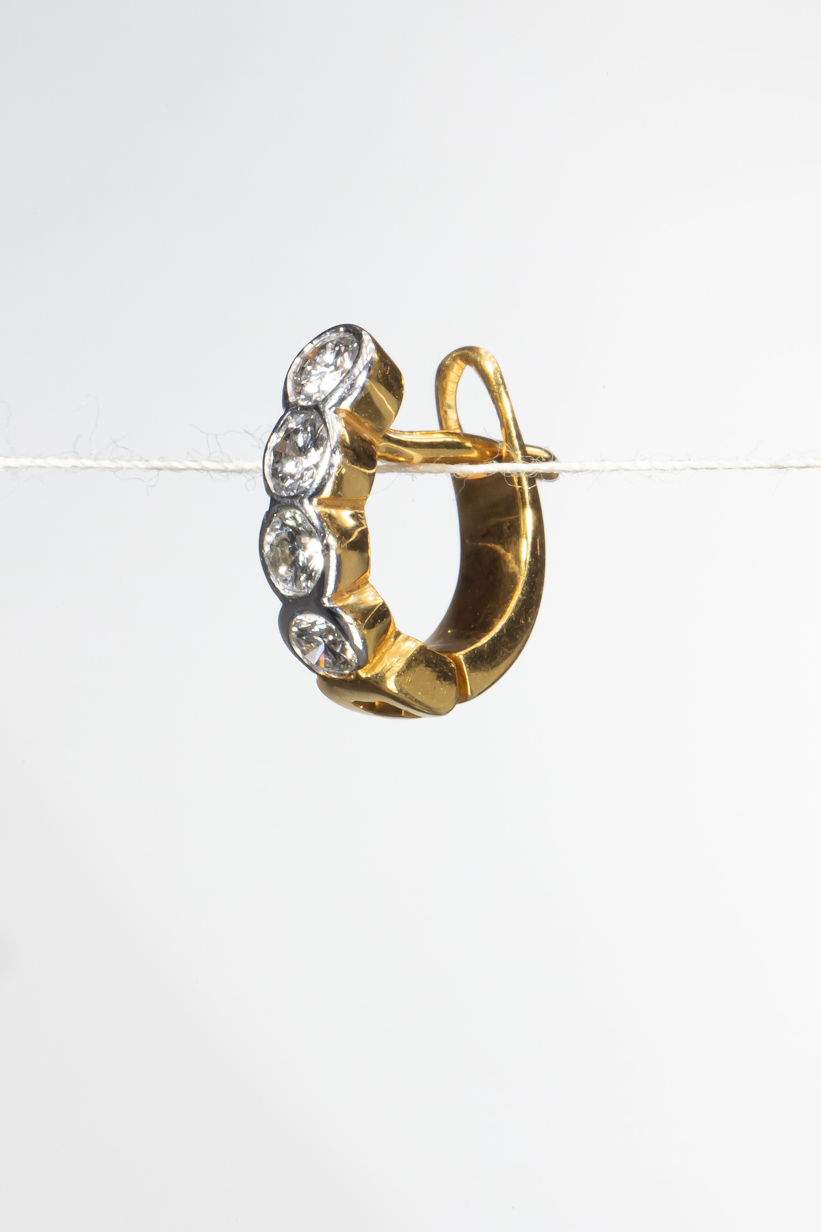 Diamond Hoop Earrings