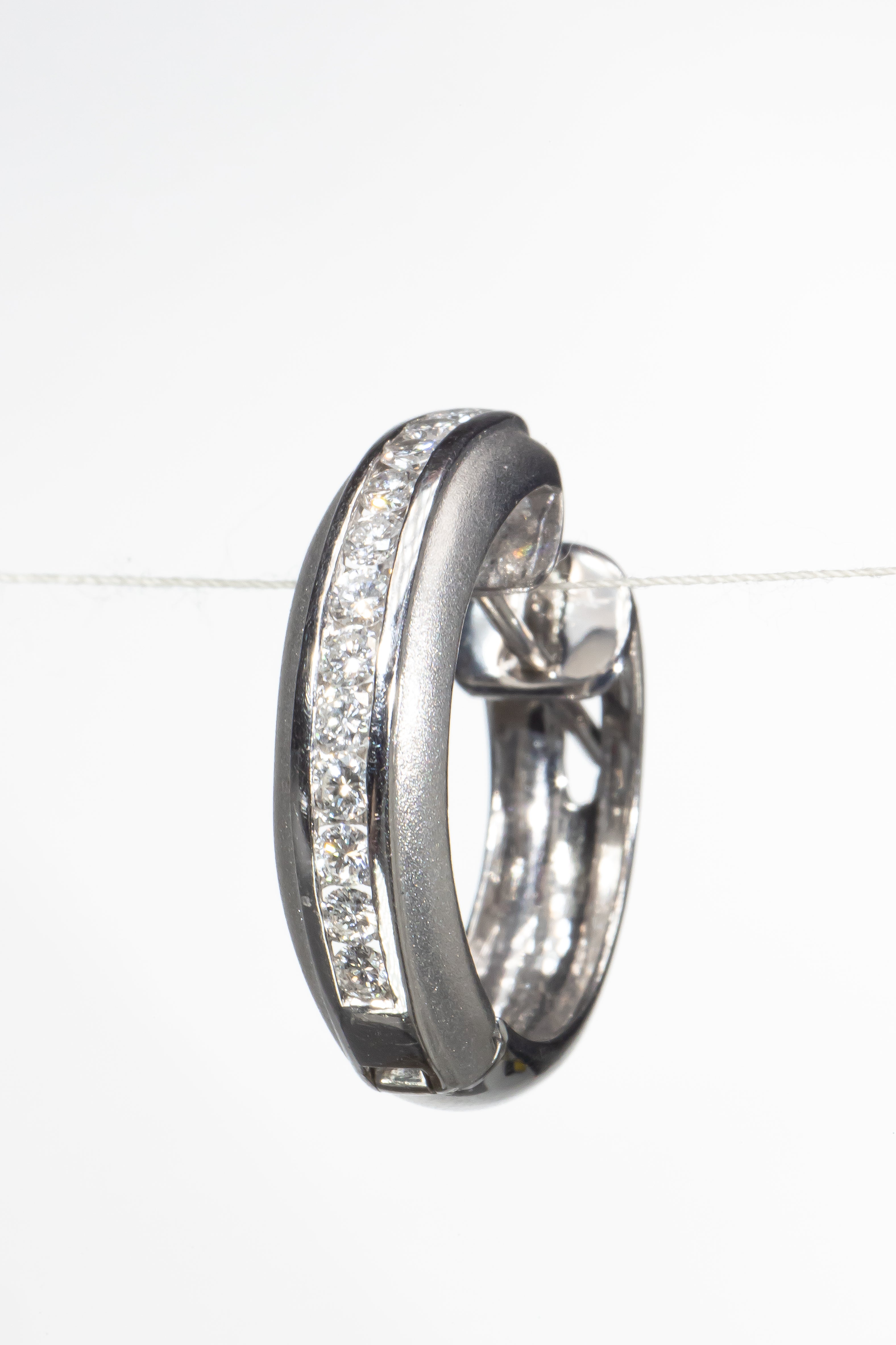 Diamond Hoop Earrings