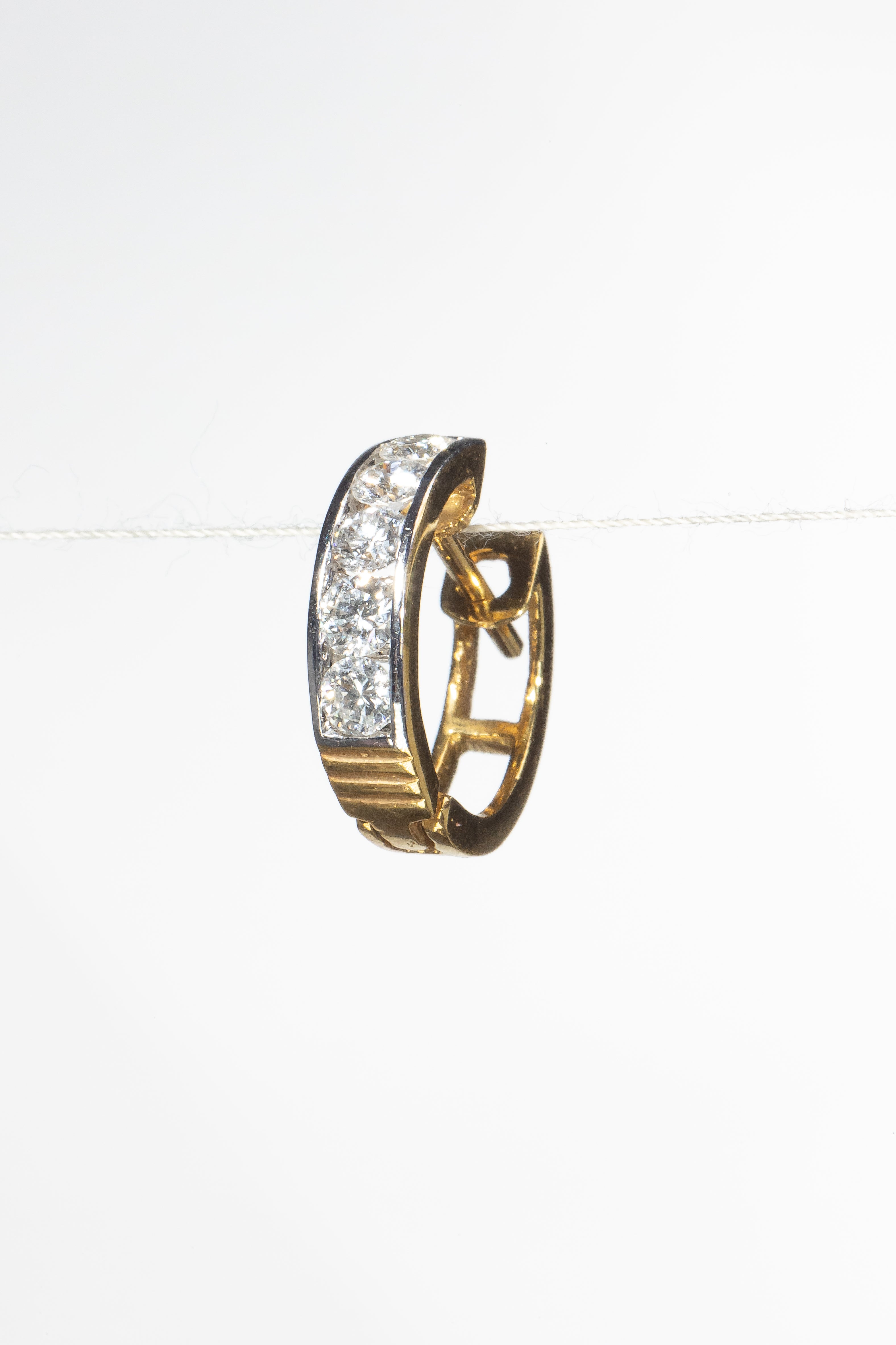 Diamond Hoop Earrings