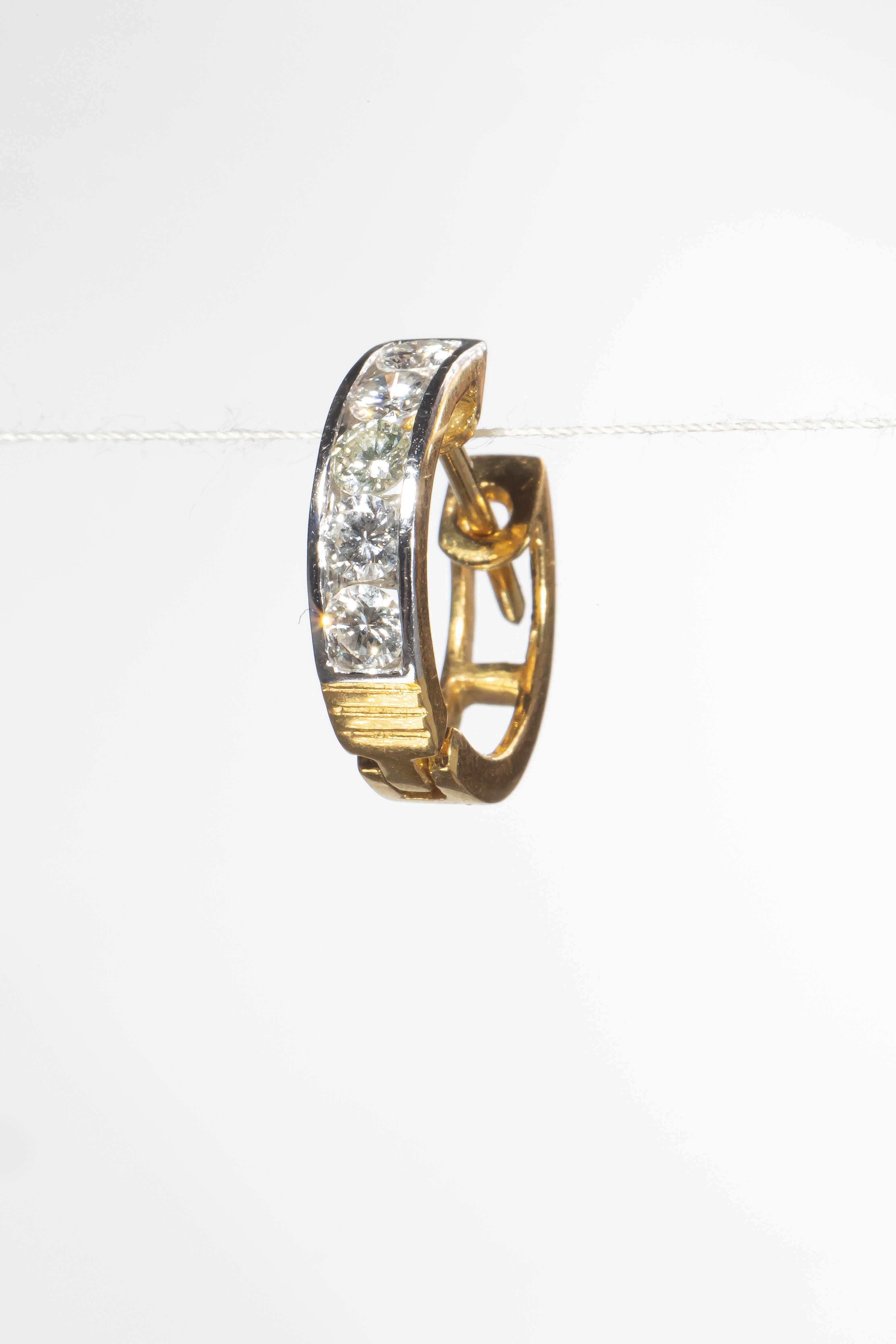 Diamond Hoop Earrings