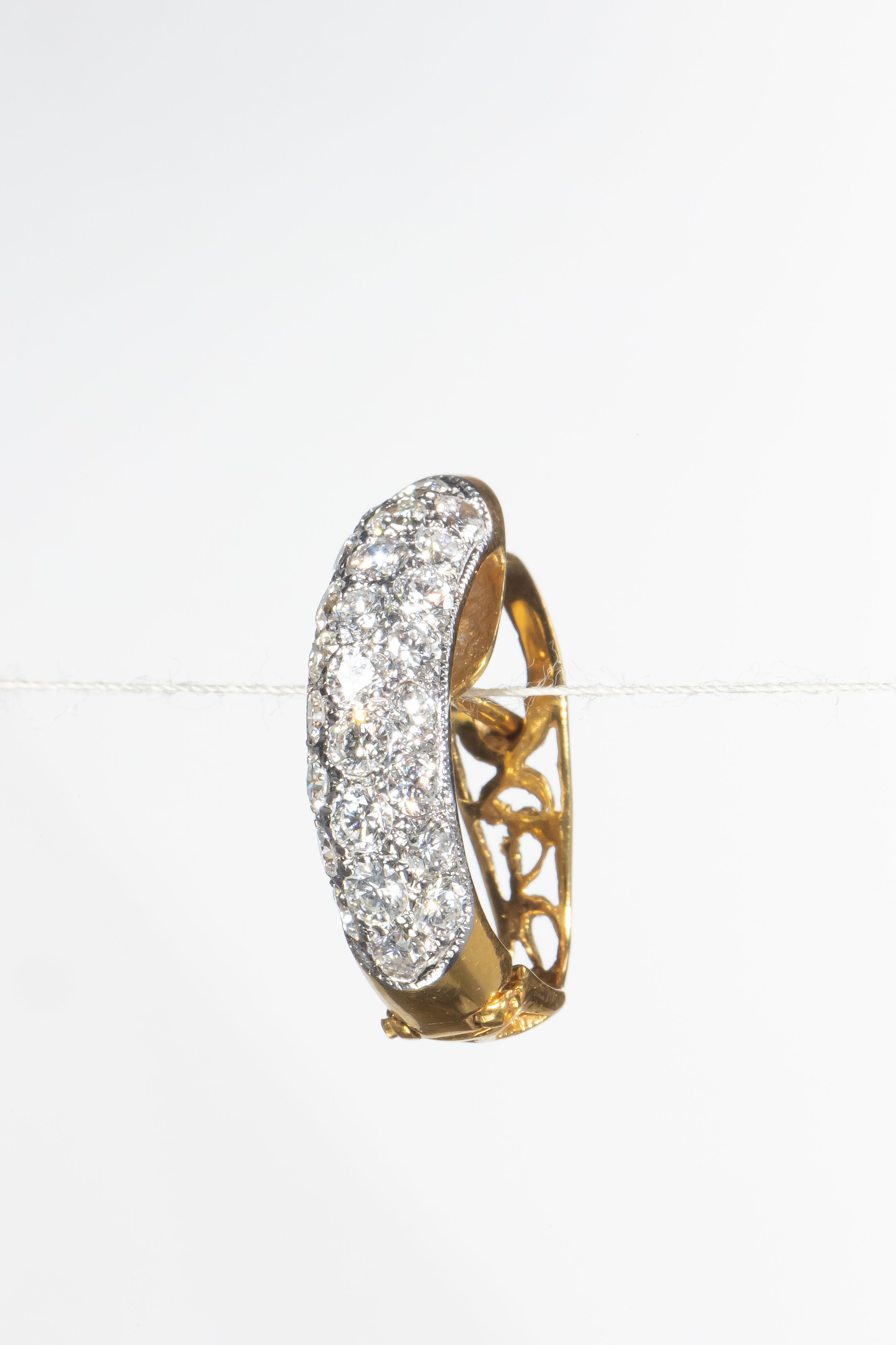 Diamond Hoop Earrings