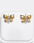 Diamond Bow Earrings