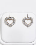 Heart-Shaped Diamond Earrings