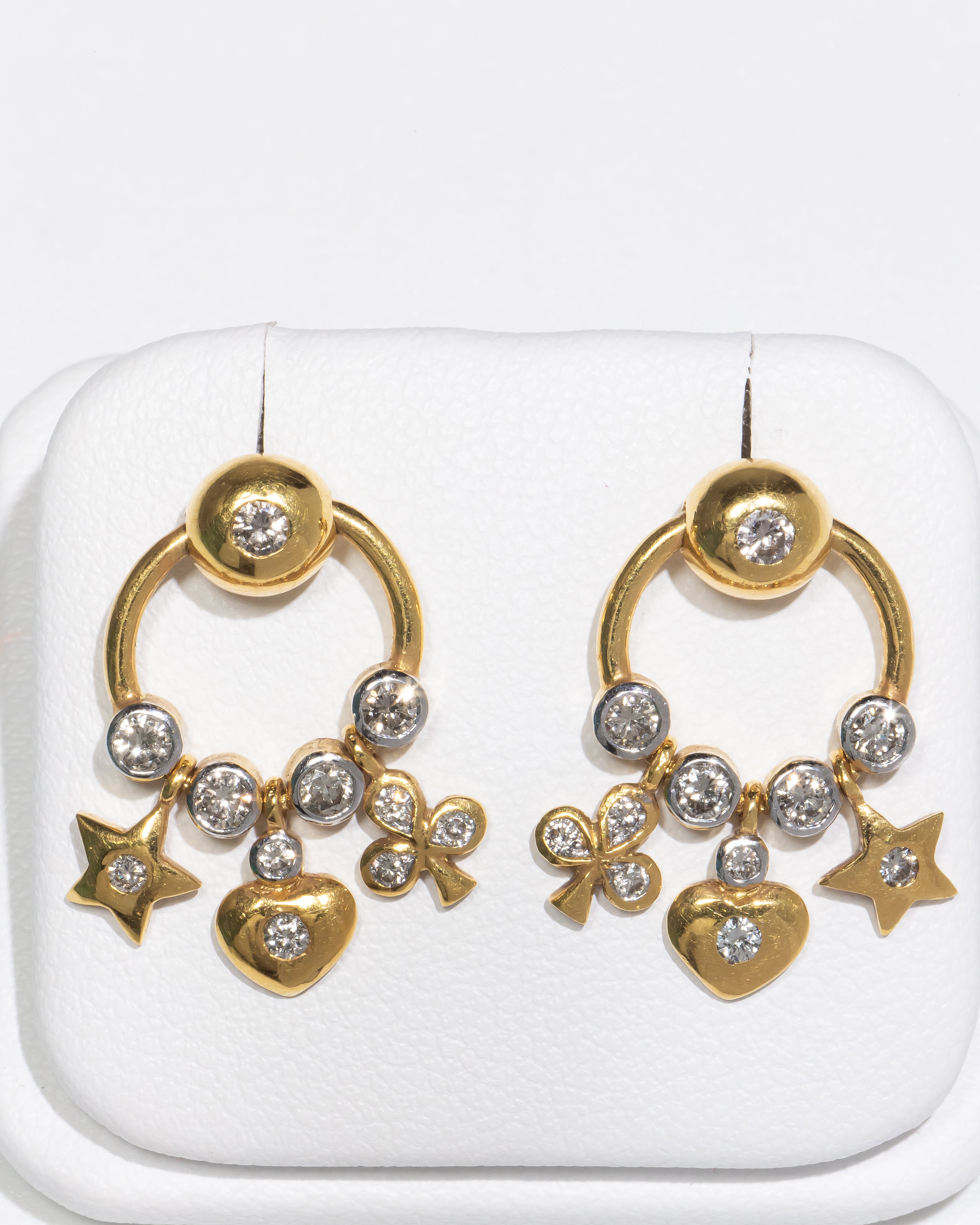 Diamond Dangle Earrings