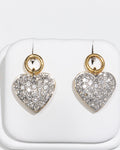 Heart-Shaped Diamond Earrings
