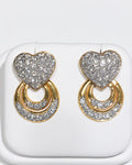 Heart-Shaped Diamond Earrings