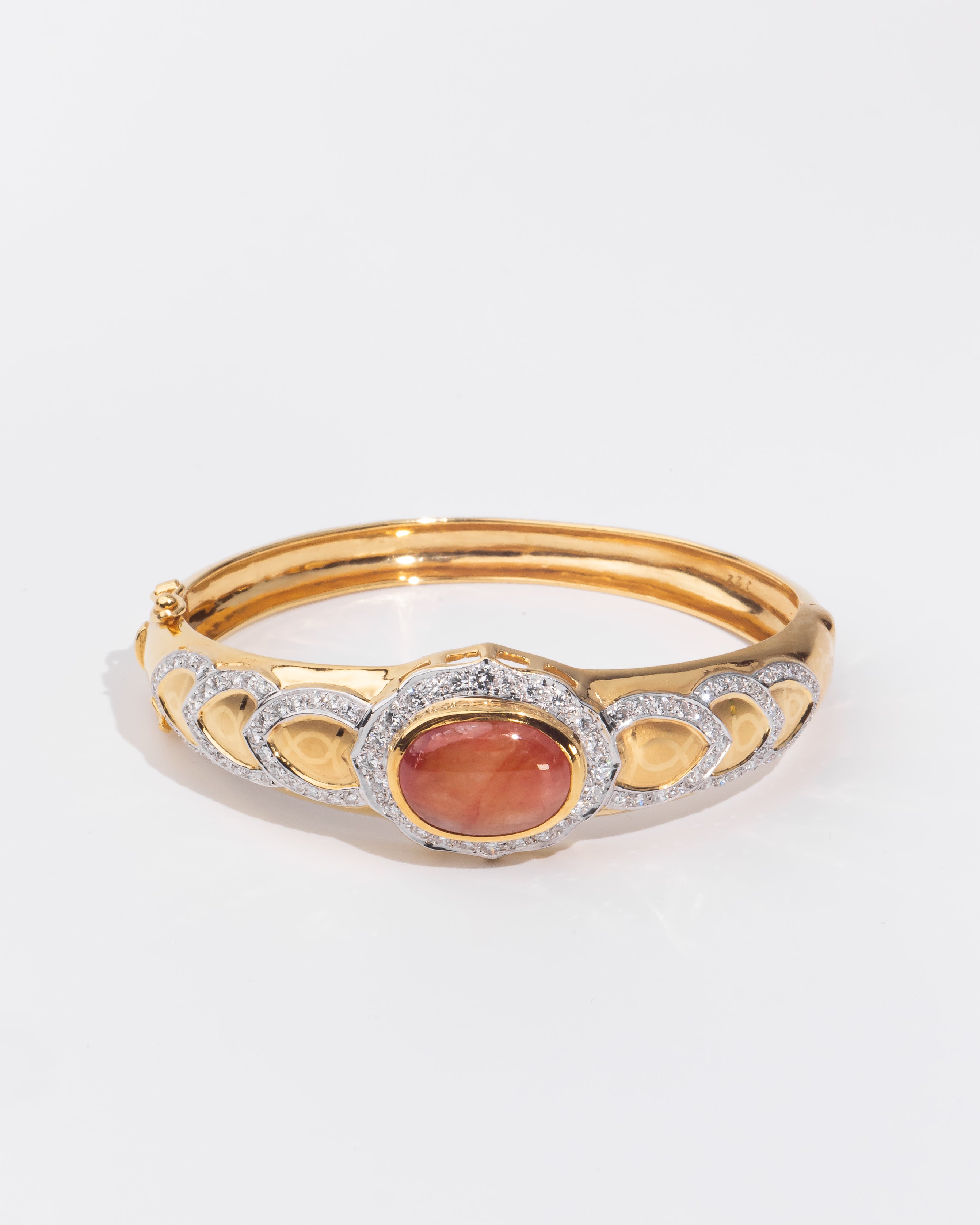 Diamond-Ruby Bangle