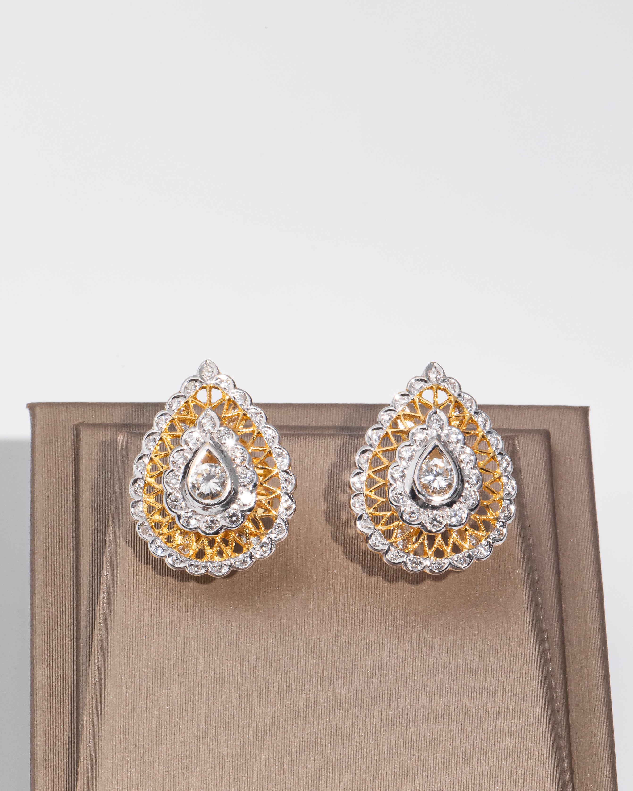 Teardrop Diamond Earrings