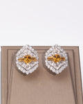 Hexagon Diamond & Gemstone Earrings