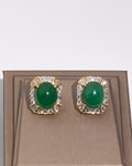 Diamond + Emerald Earrings