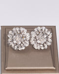 Diamond Floral Earrings