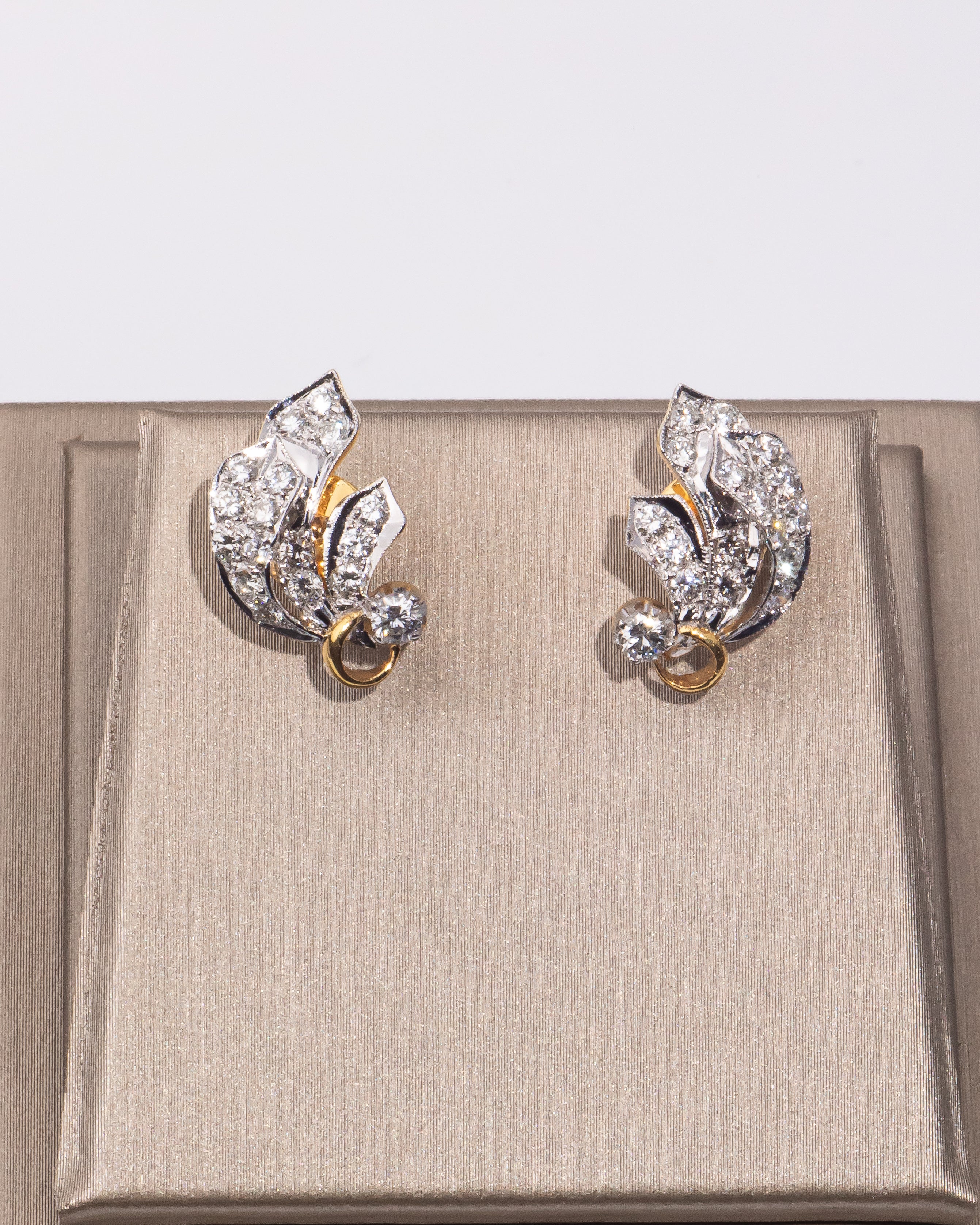 Leaf Diamond Earrings
