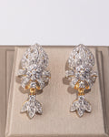 Cascading Diamond Hoop Earrings