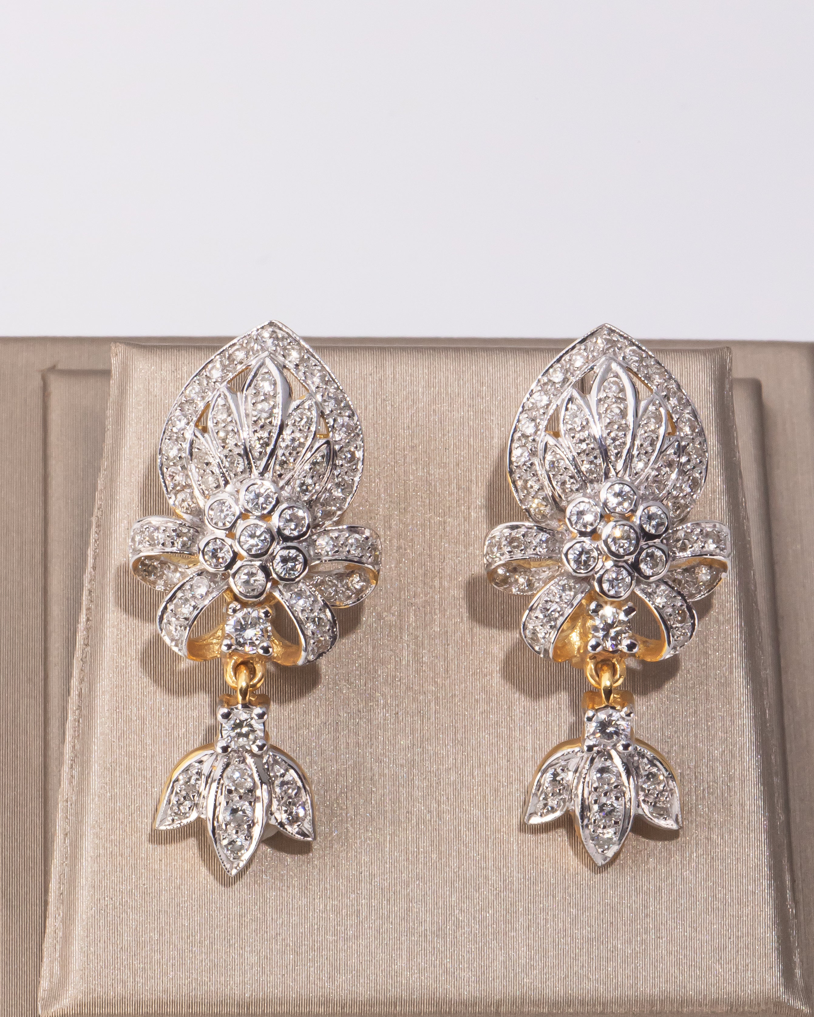Cascading Diamond Hoop Earrings
