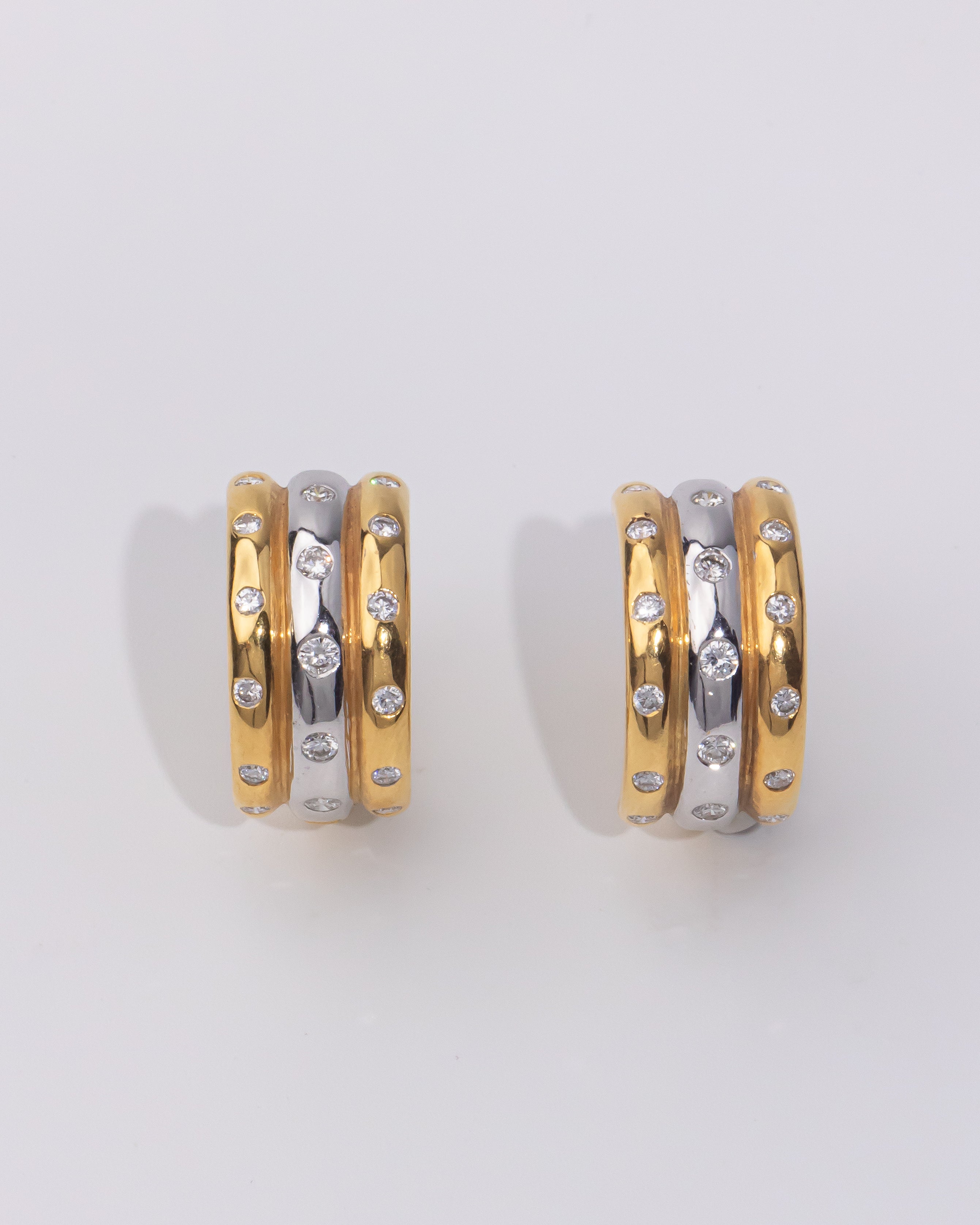 Diamond Hoop Earrings
