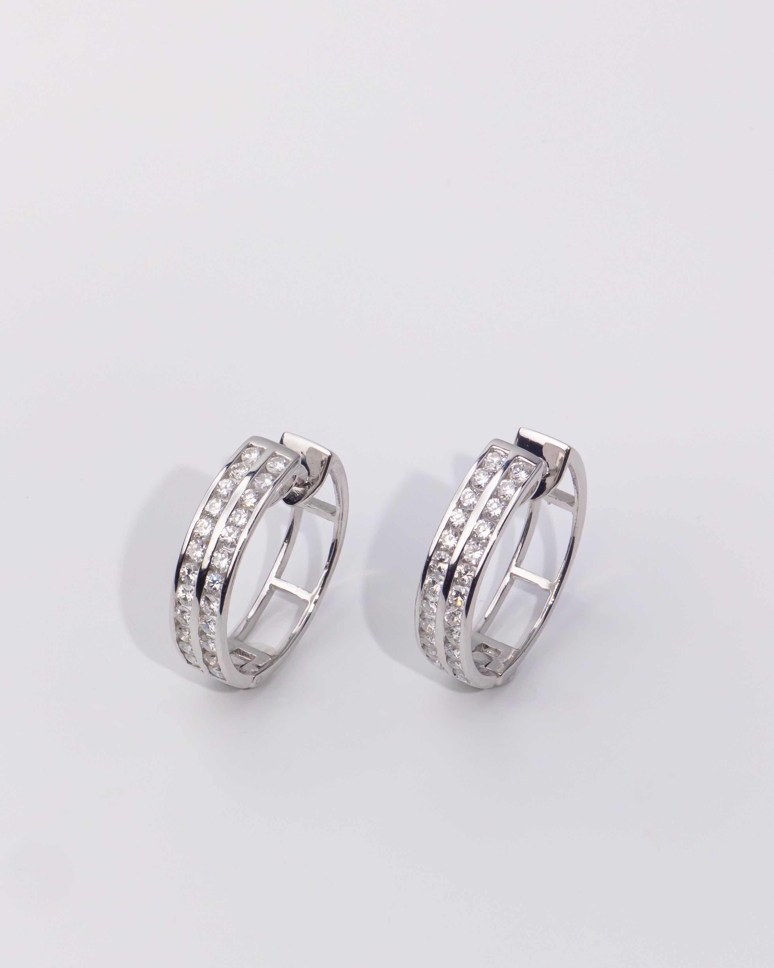Diamond Hoop Earrings