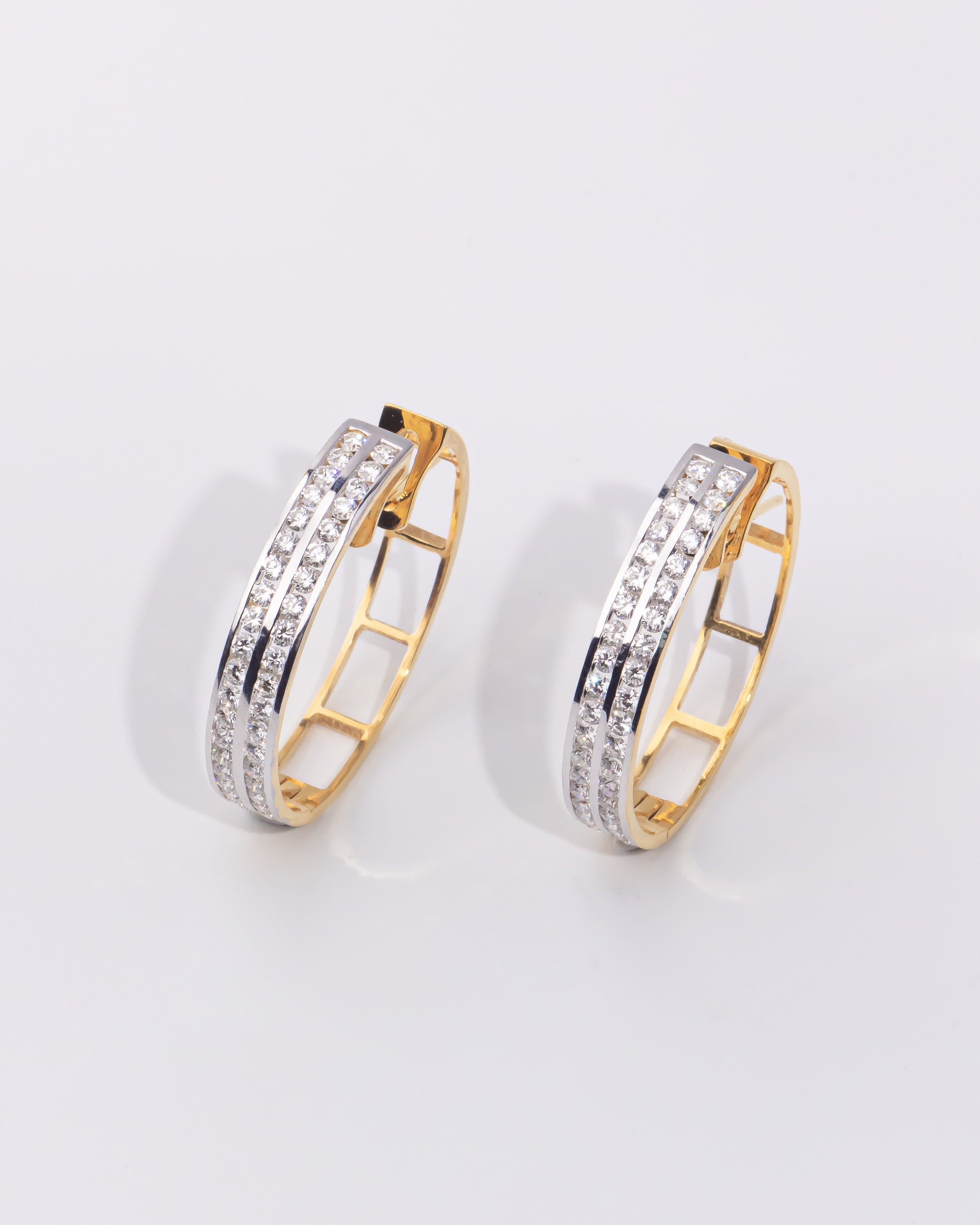 Diamond Hoop Earrings