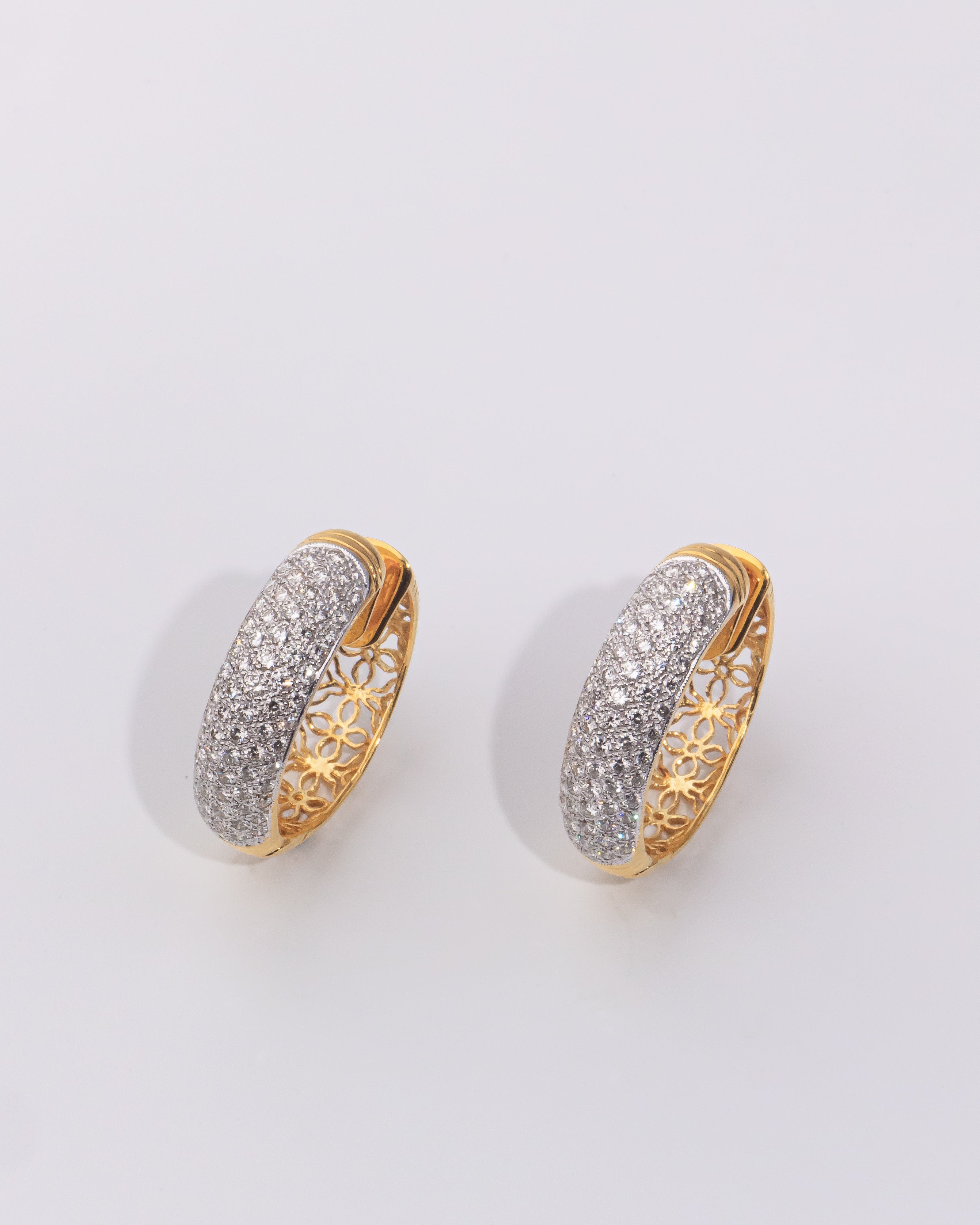 Diamond Hoop Earrings
