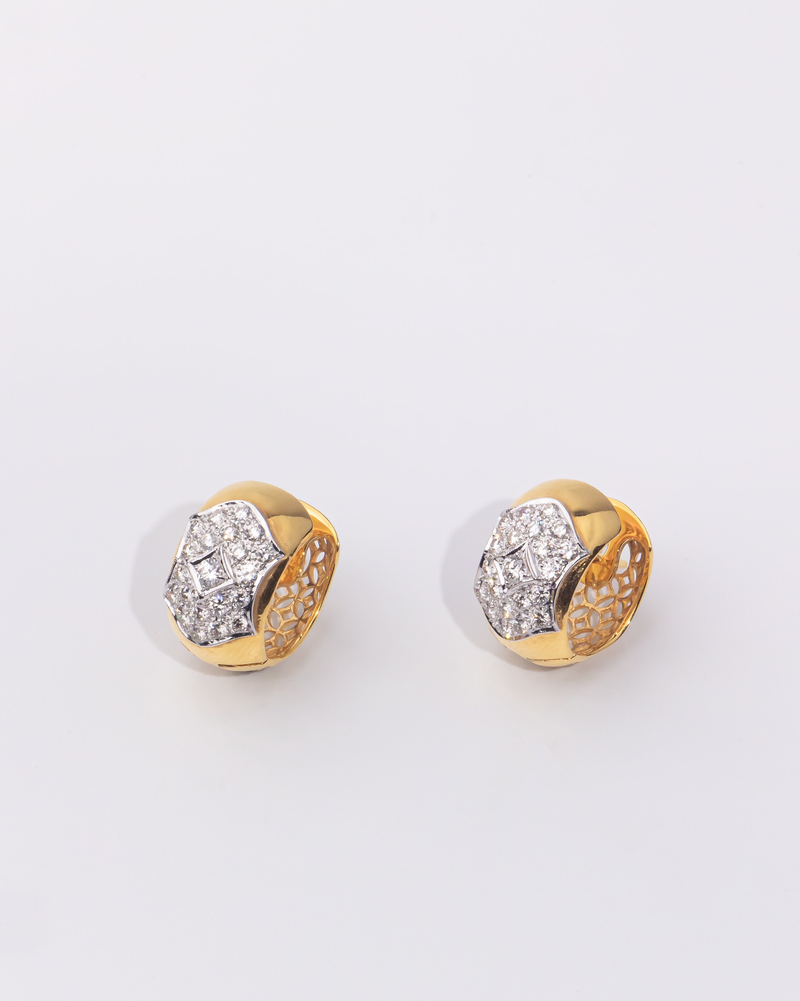 Diamond Hoop Earrings