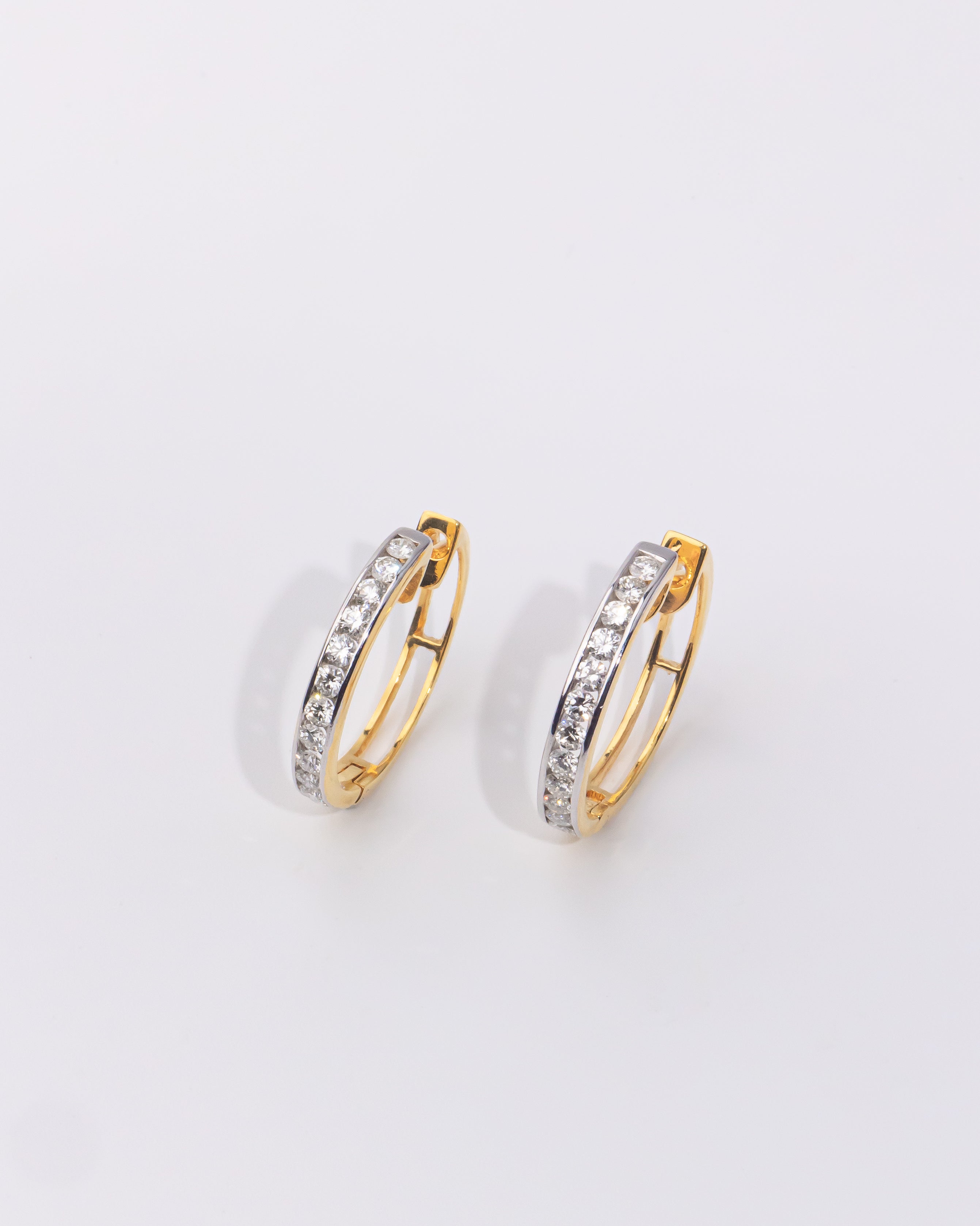 Diamond Hoop Earrings