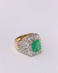 Men’s Emerald & Diamond Ring