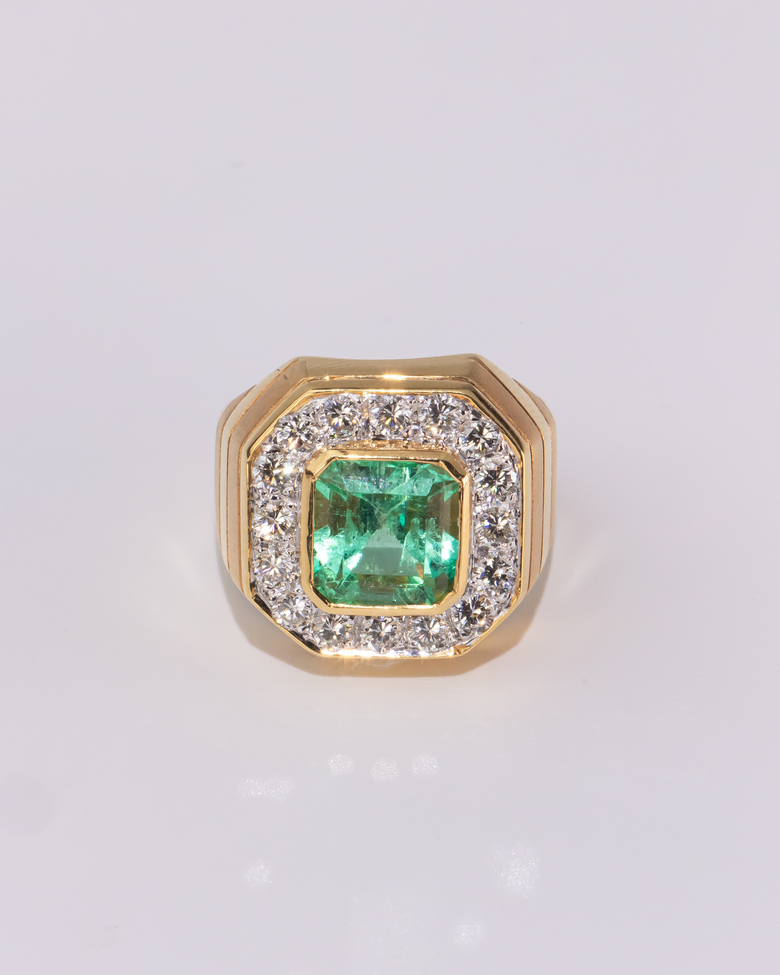 Diamond & Emerald Ring