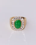 Jade & Diamond Men’s Ring